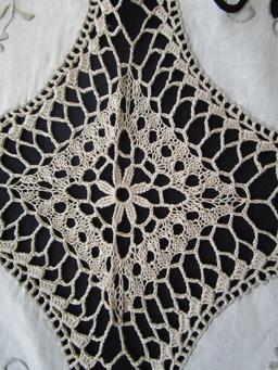 GORGEOUS Vintage Unused Tablecloth Crocheted lace