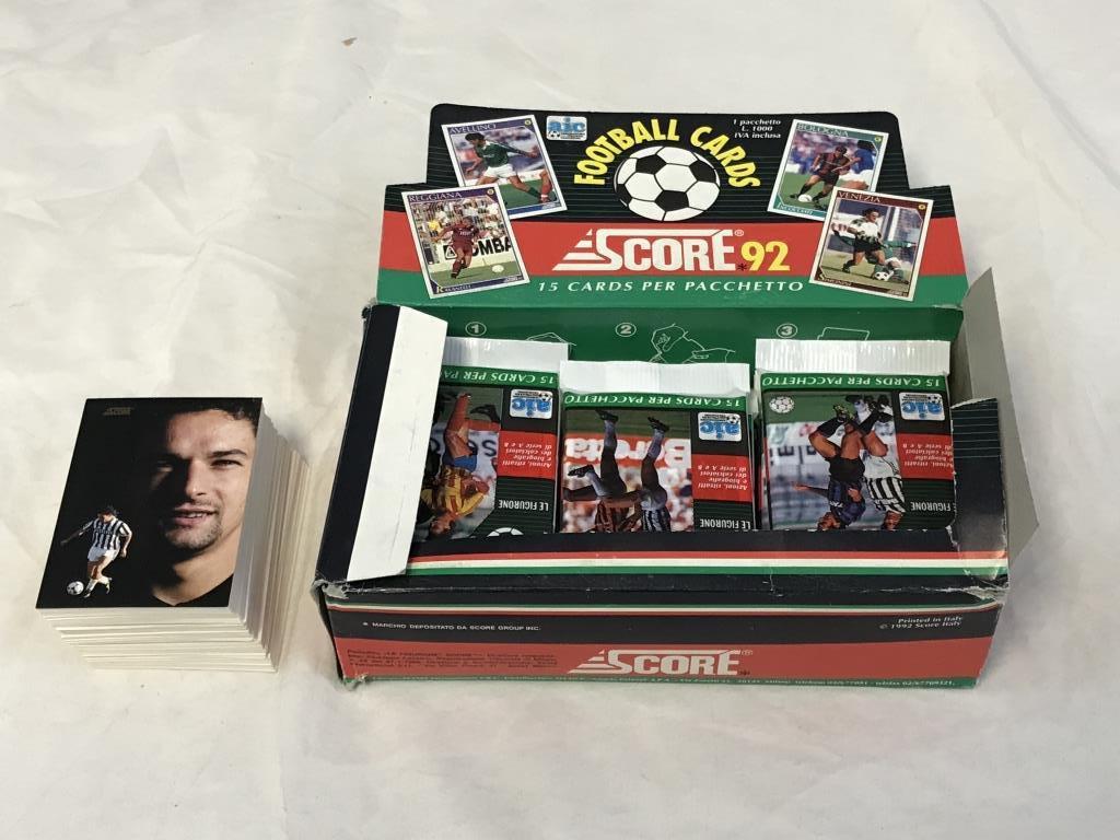1992 Score Soccer Cards with 18 Unopen Packs