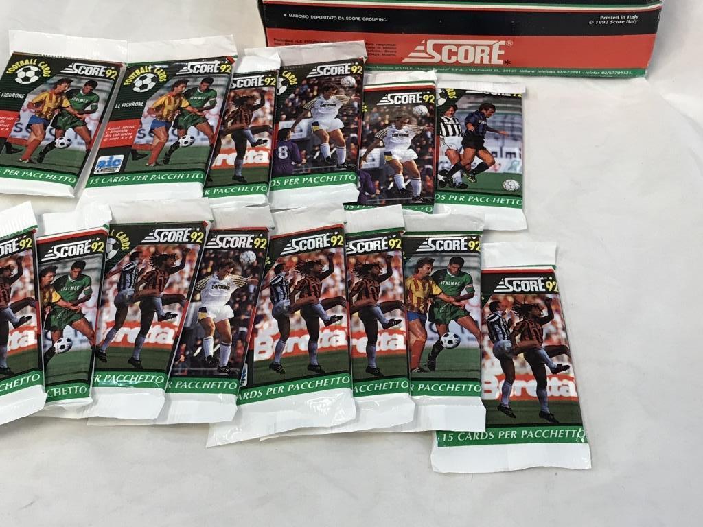 1992 Score Soccer Cards with 18 Unopen Packs