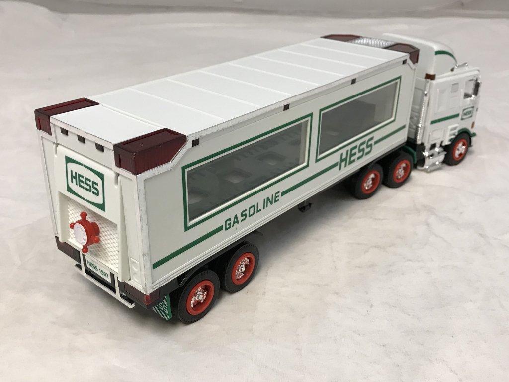 1997 HESS Toy Truck And 2 Racers NEW with box