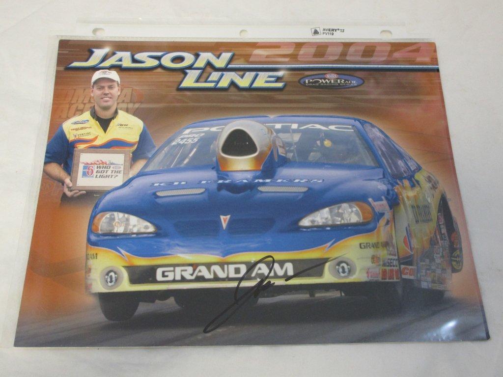 Jason Line NHRA Signed Photo