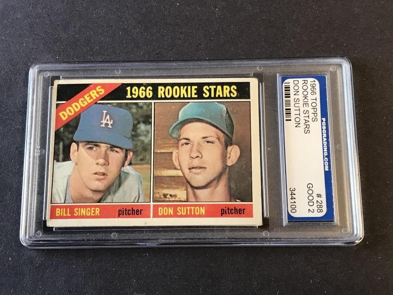 1966 Topps # 288 Dodgers RC Don Sutton Graded GOOD