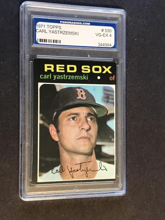 1971 Topps #530 Carl Yastrzemski Graded VG-EX 4