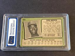 1971 Topps #625 Lou Brock Graded CG-EX 4