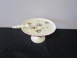 Porcelain Cake Stand with Matching Cake Server