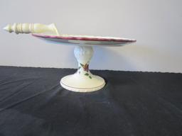 Porcelain Cake Stand with Matching Cake Server