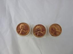 Lot of 3 Tubes of Uncirculated 1961 Pennies