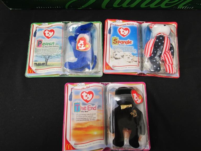 Lot of 3 Late 90's Beanie Babies