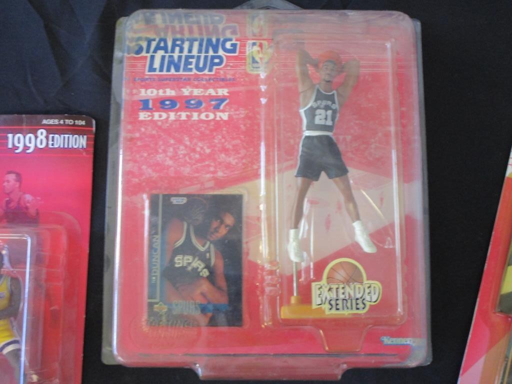 Lot of (3) 90's NBA Sports Figures