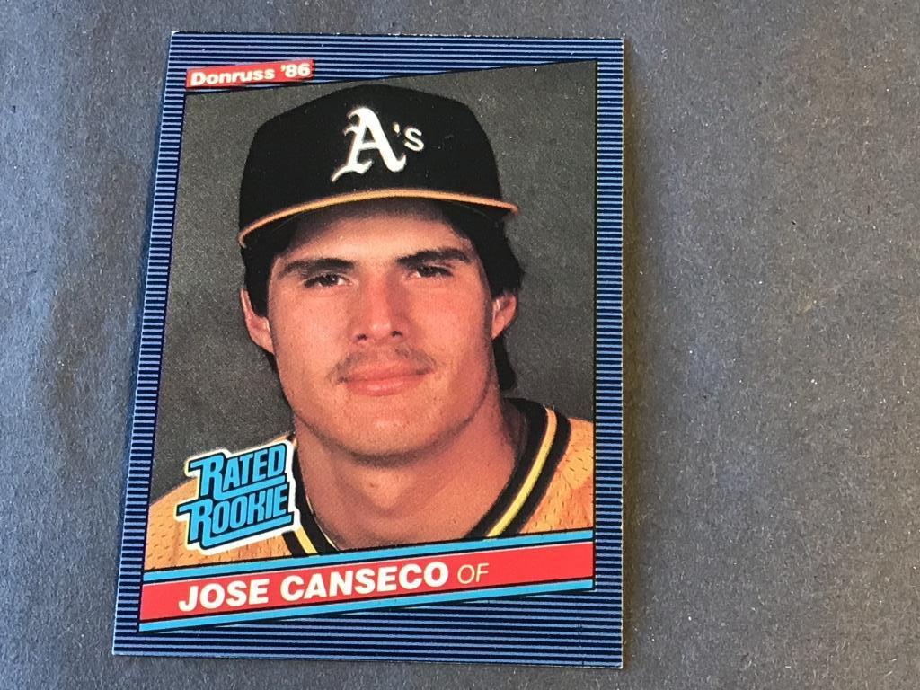 1986 Donruss #39 JOSE CANSECO Rookie Card