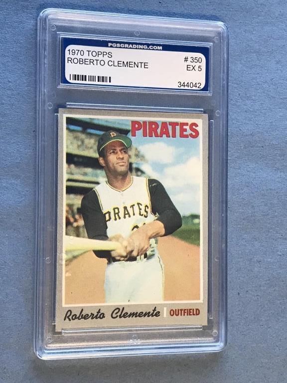 1970 Topps #350 ROBERTO CLEMENTE Graded EX 5