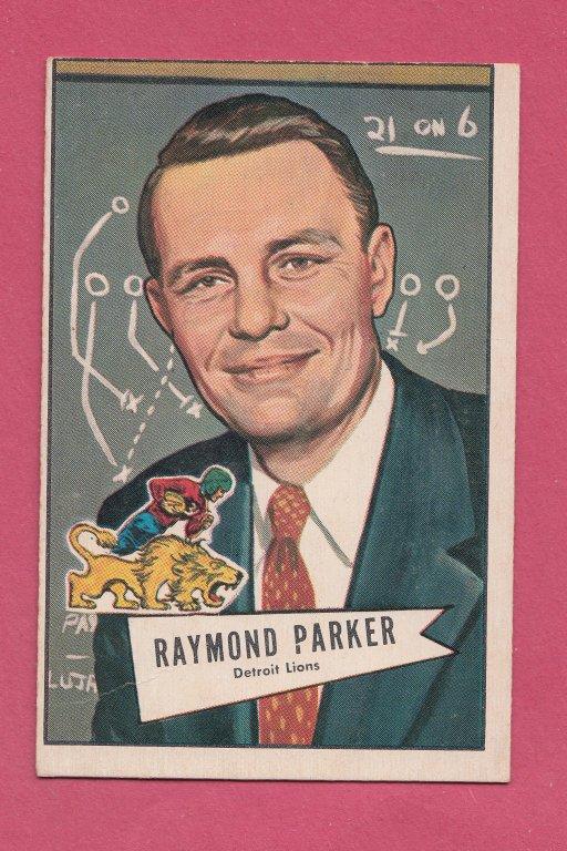 1952 Bowman Large #84 Raymond Parker Lions