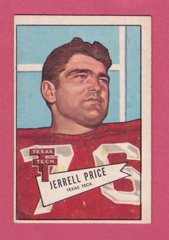1952 Bowman Large #49 Jerrell Price Cardinals