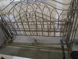 King Size Bed Wrought Iron Head & Foot Board