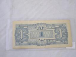 Vintage Japanese Government One Shilling note