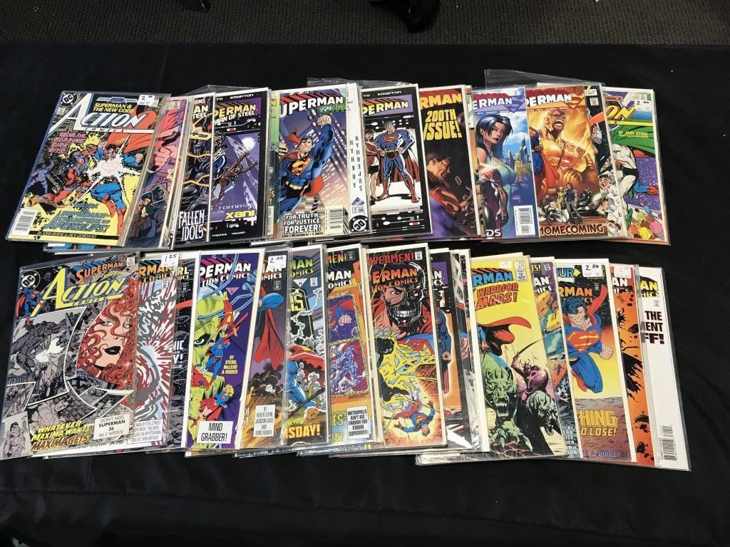 Box Lot of 140 SUPERMAN DC Comics