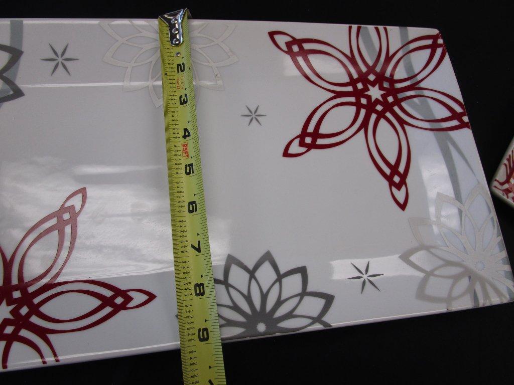 Lot of 3 Porcelain Food Network Serving Platters