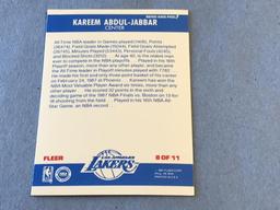 1987-88 Fleer Kareem Abdul Jabbar Sticker #8
