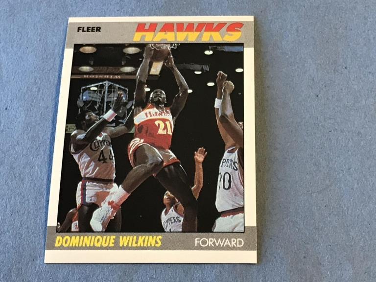 1987 Fleer Dominique Wilkins #118 Hawks
