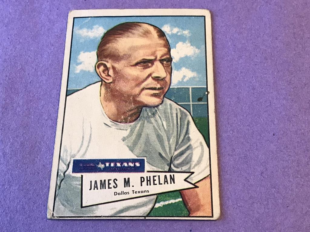 1952 Bowman Football Large #122 JAMES M PHELAN