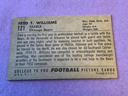 1952 Bowman Football Large #121 FRED WILLIAMS