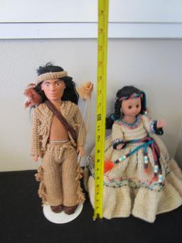 Lot of 2 Native American Dolls