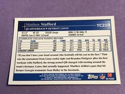 2009 Topps Chrome Matthew Stafford #TC210  Rookie