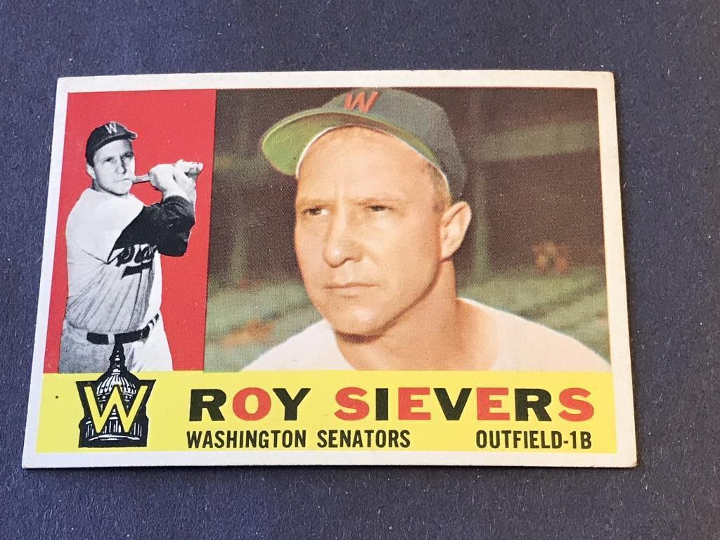 #25 ROY SIEVERS 1960 Topps Baseball Card
