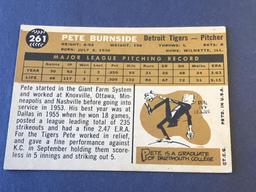 #261 PETER BURNSIDE 1960 Topps Baseball Card