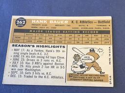 #262 HANK BAUER 1960 Topps Baseball Card