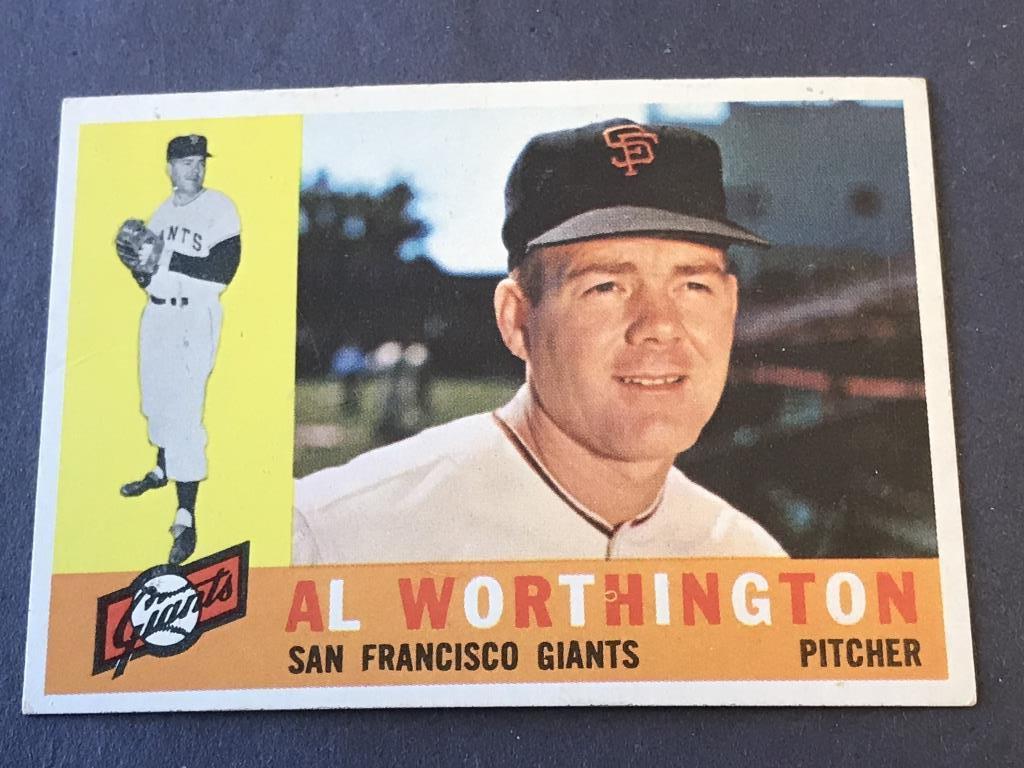 #268 AL WORTHINGTON 1960 Topps Baseball Card