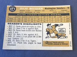 #271 JULIO BECQUER 1960 Topps Baseball Card