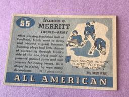 #55 FRANK MERRITT (SP) 1955 Topps All American