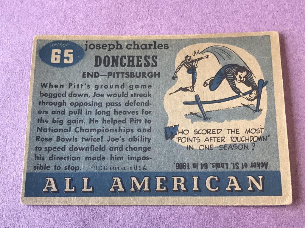 #65 JOE DONCHESS (SP) 1955 Topps All American