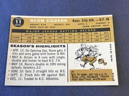 #11 NORM SIEBERN 1960 Topps Baseball Card