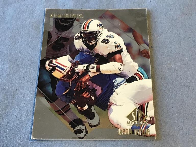 JASON TAYLOR 1997 SP Authentic Rookie Card