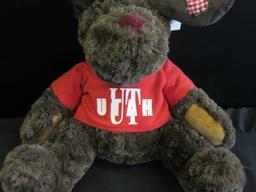 10 inch Plush Stuffed Moose with Utah Vest