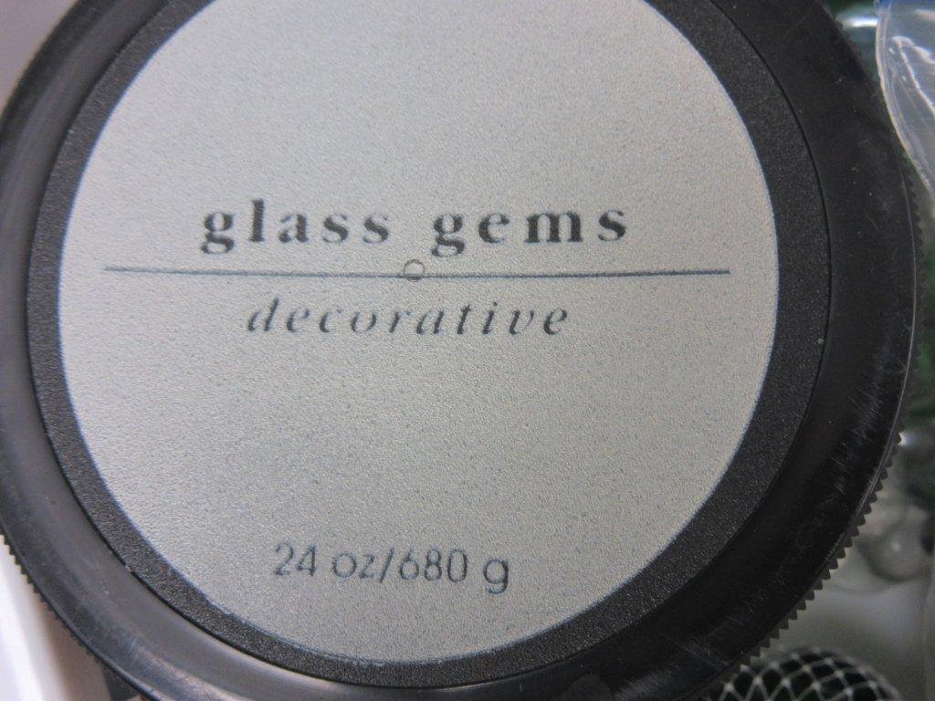 Box Lot of Glass Decorative Gems