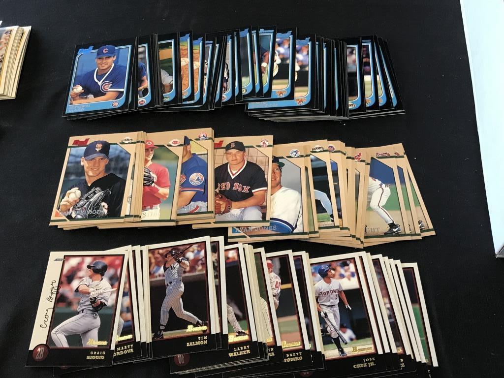 Lot of approx 3000 Bowman Baseball Cards 1990-1998