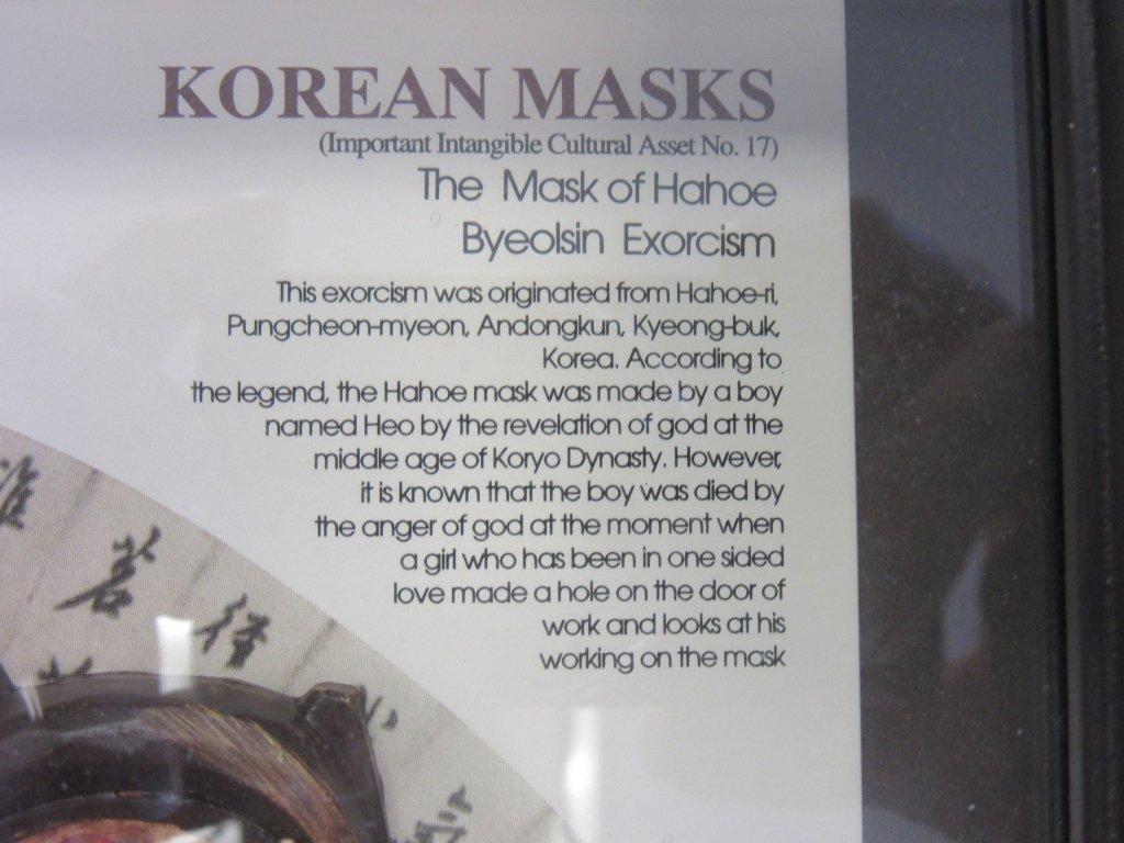 11.5 X 7.5 inch Korean Masks Frame NIB