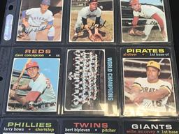 1971 Topps Baseball Cards Lot of 9 Stars & HOF