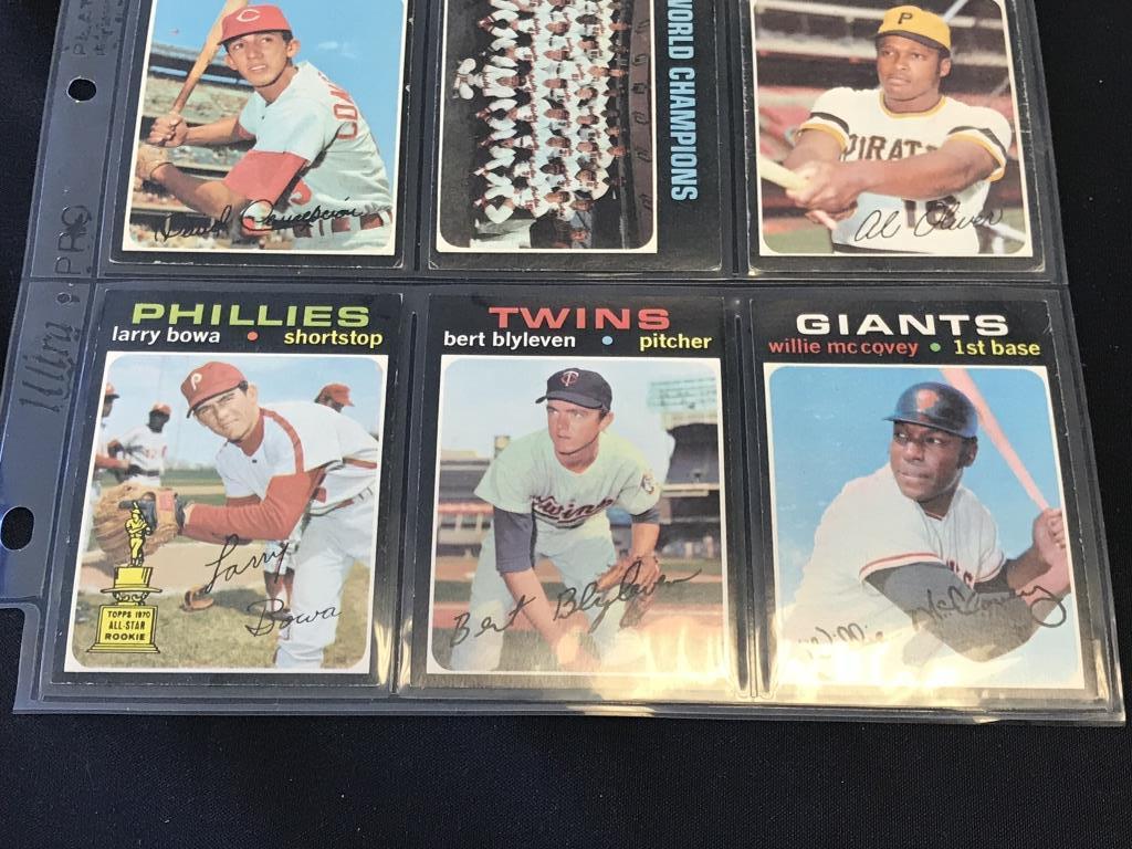 1971 Topps Baseball Cards Lot of 9 Stars & HOF