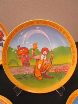 Large Lof of 8 Vintage McDonald Melamine Plates