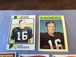 GEORGE BLANDA Raiders Lot of 5 Football Cards