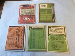 GEORGE BLANDA Raiders Lot of 5 Football Cards