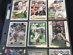 DREW BREES Lot of 9 Football Cards