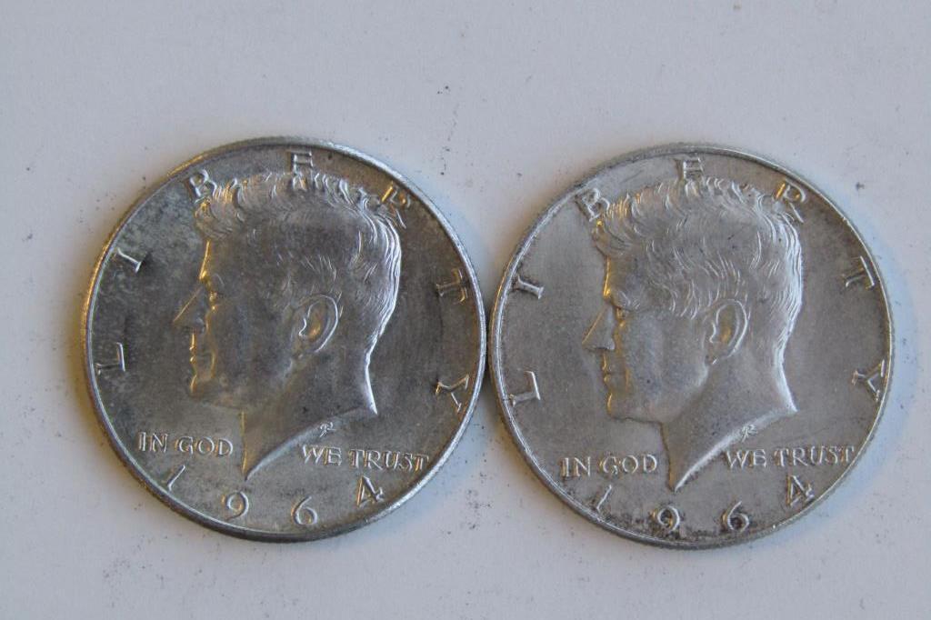 Lot of (2) 1964 Kennedy 50C