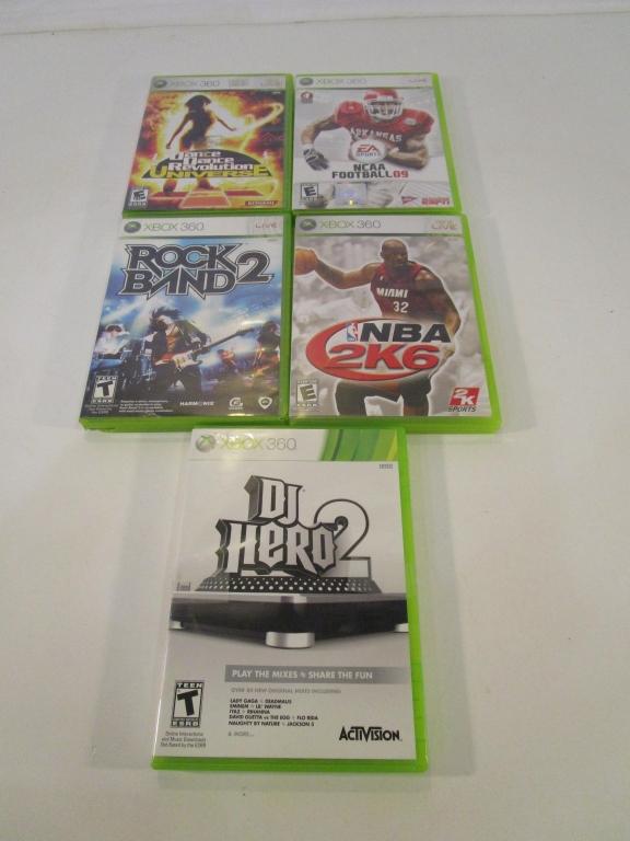 Lot of 5 XBox 360 Games