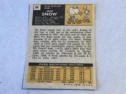 JACK SNOW Rams 1971 Topps Football Card
