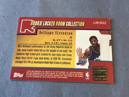 DESHAWN STEVESON 2001 Bowman Best JERSEY Card